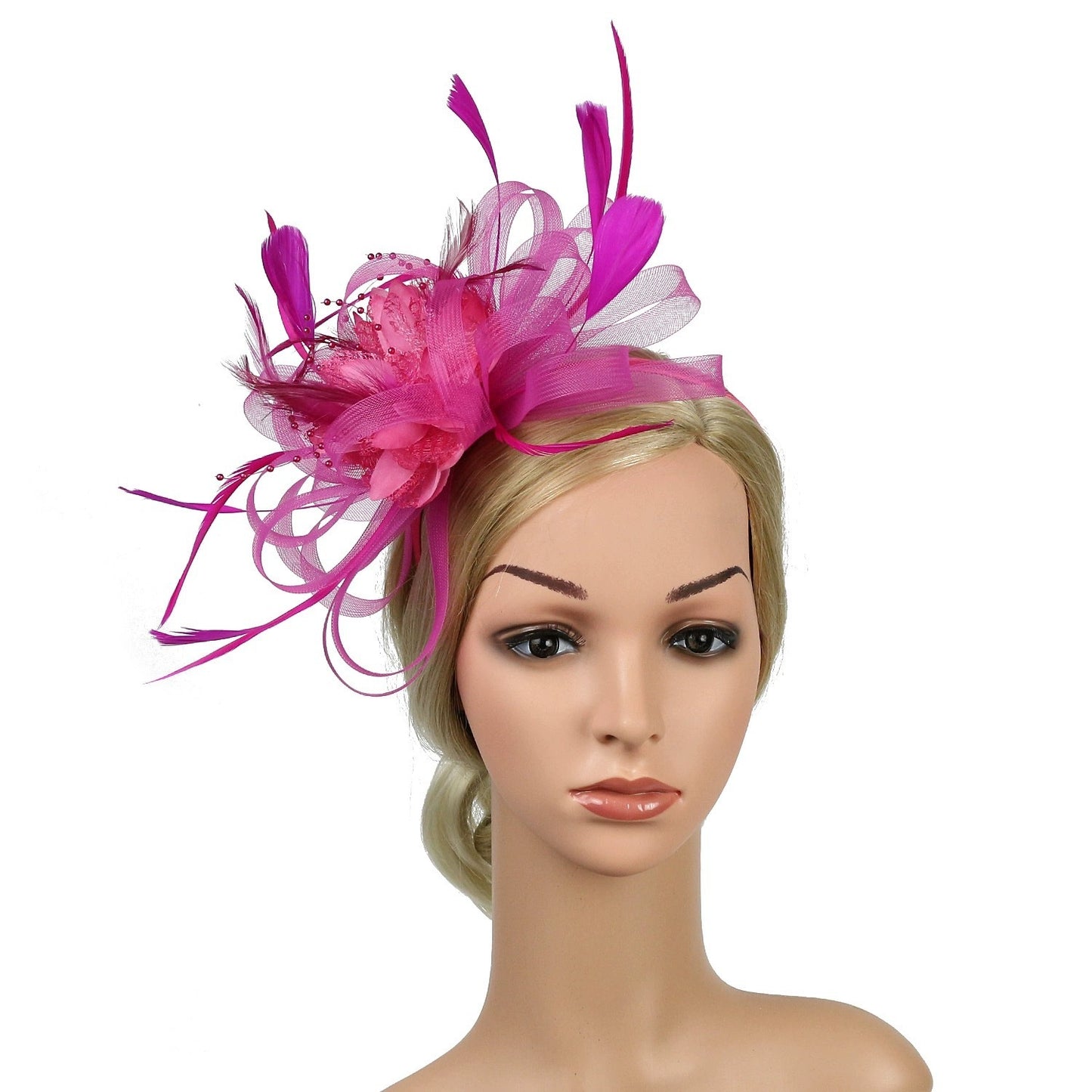 European And American Horse Festival Tea Party Mesh Hair Accessories Billycock Barrettes