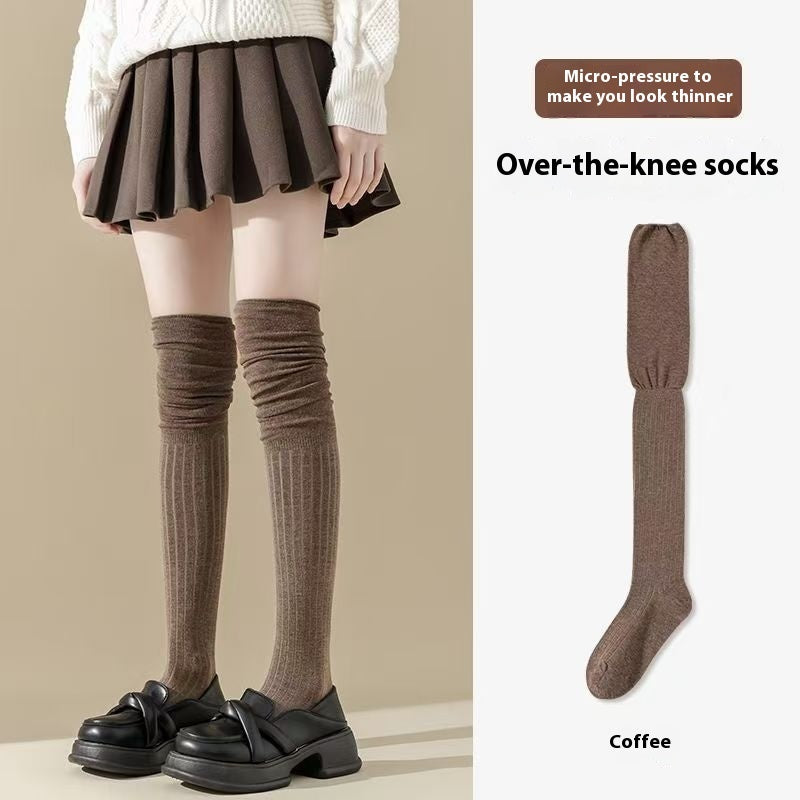 Maillard Long Tube Stitching Bunching Socks