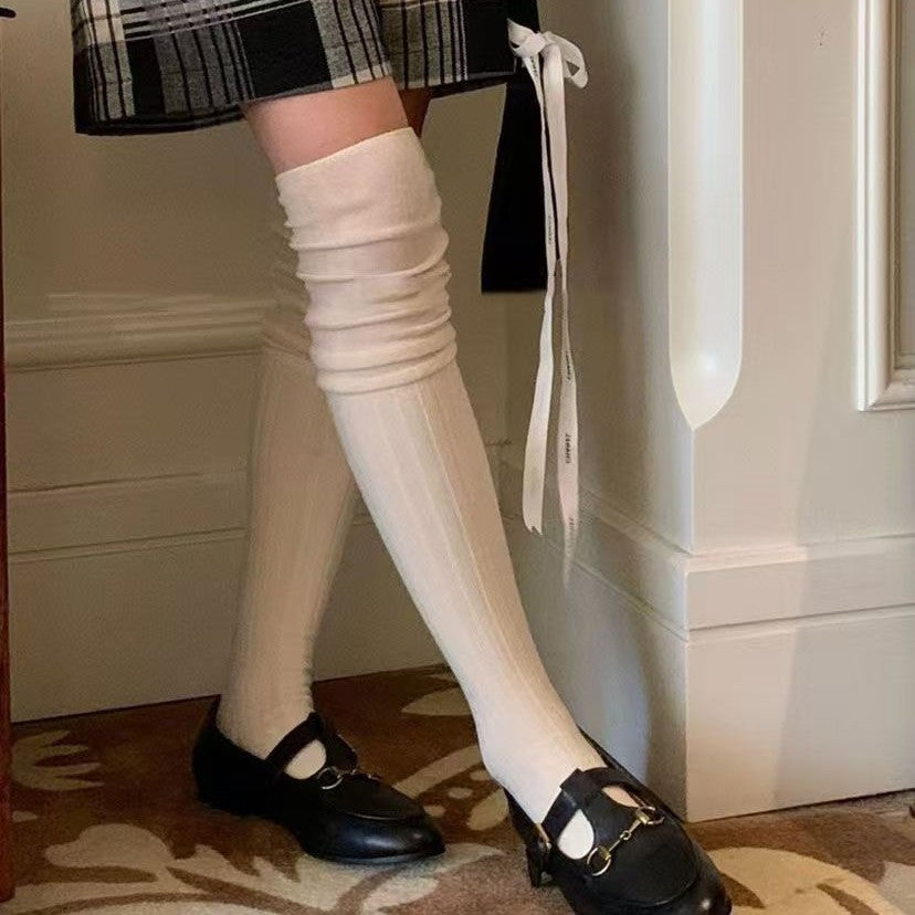 Maillard Long Tube Stitching Bunching Socks