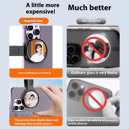 Mobile Phone Rear Camera Self-timer Auxiliary Clip Self-shooting Mirror