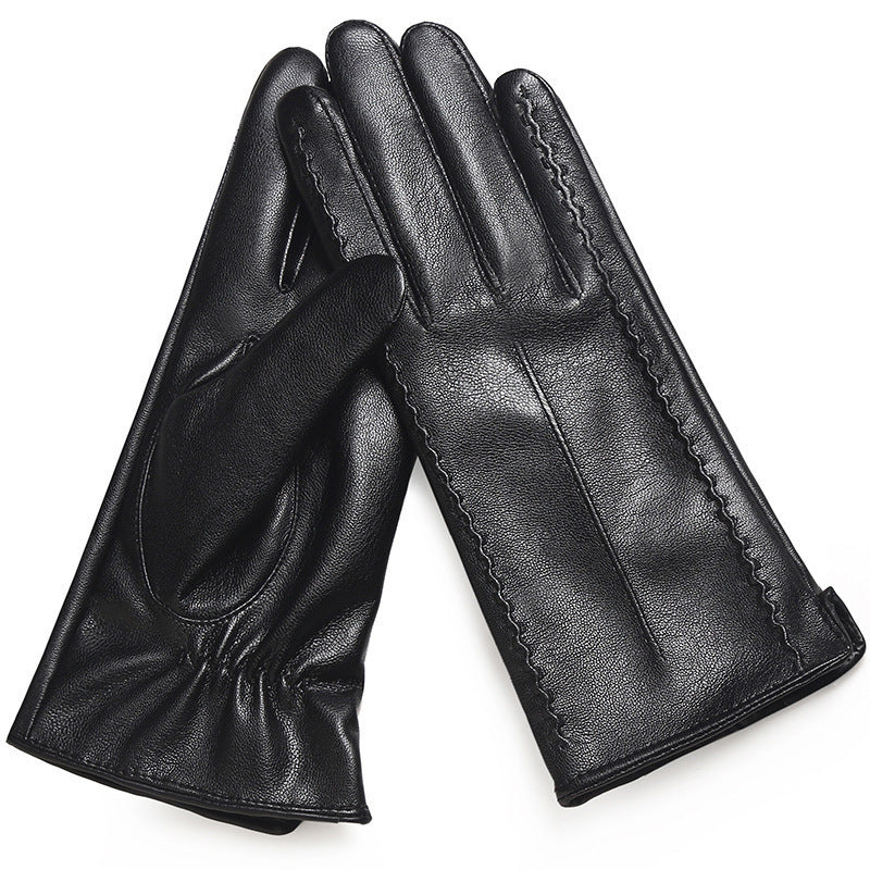 Women's Fashionable Personalized New Genuine Leather Gloves