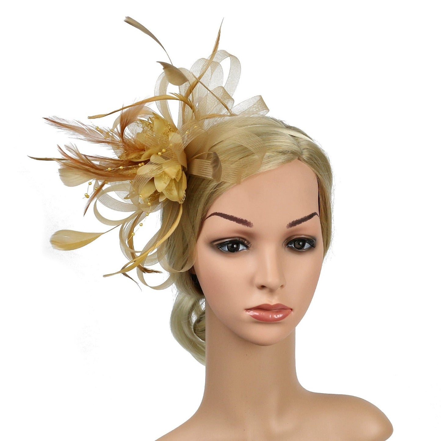 European And American Horse Festival Tea Party Mesh Hair Accessories Billycock Barrettes