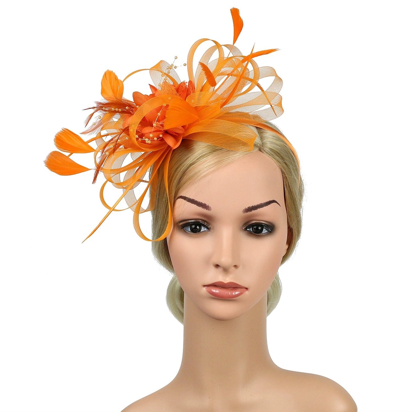 European And American Horse Festival Tea Party Mesh Hair Accessories Billycock Barrettes