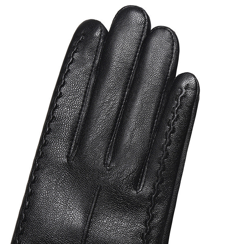 Women's Fashionable Personalized New Genuine Leather Gloves