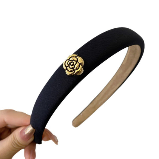 Camellia French Vintage Versatile Solid Color Hair Band