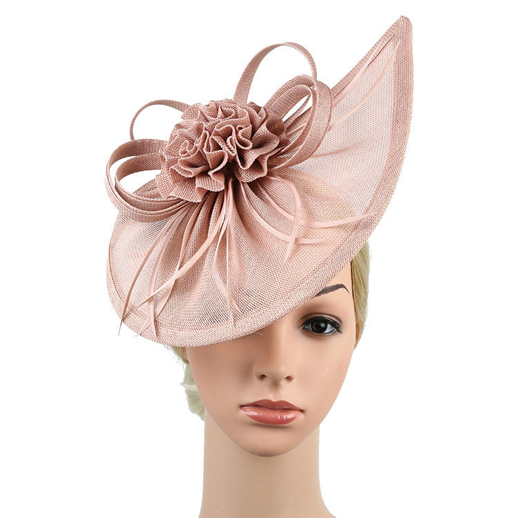 Linen Horse Racing Top Hat Hair Accessories