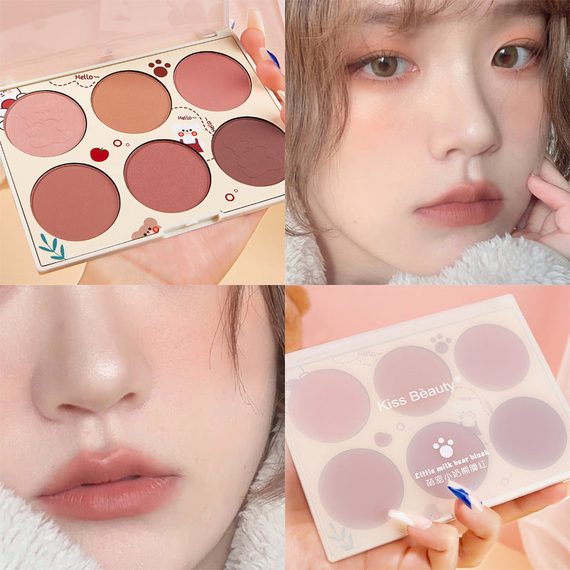 Women's Fashion Simple Multi-Color Makeup Blush
