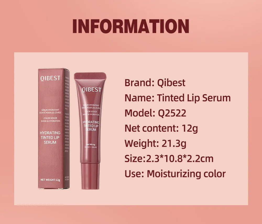 QIBEST Crystal Lip Balm Moisturizing Lip Gloss Oil Jelly Lipgloss Long Lasting Liquid Lipstick Hydrating Tinted Lip Serum Makeup