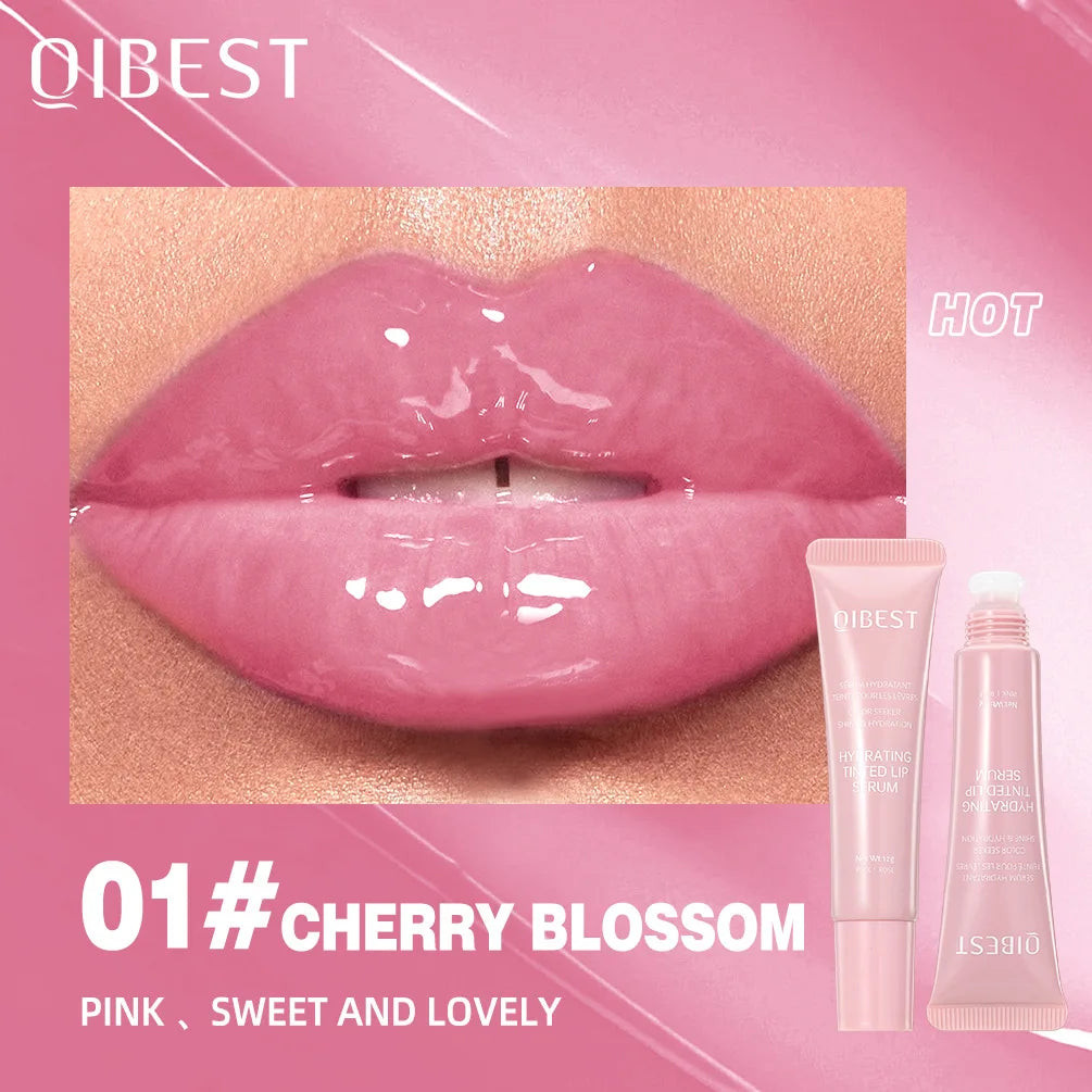 QIBEST Crystal Lip Balm Moisturizing Lip Gloss Oil Jelly Lipgloss Long Lasting Liquid Lipstick Hydrating Tinted Lip Serum Makeup