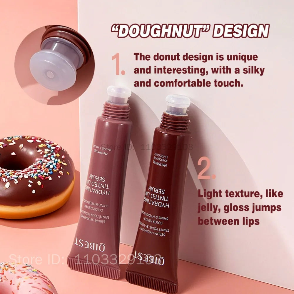 QIBEST Crystal Lip Balm Moisturizing Lip Gloss Oil Jelly Lipgloss Long Lasting Liquid Lipstick Hydrating Tinted Lip Serum Makeup