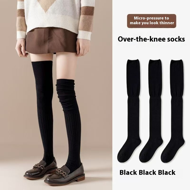 Maillard Long Tube Stitching Bunching Socks