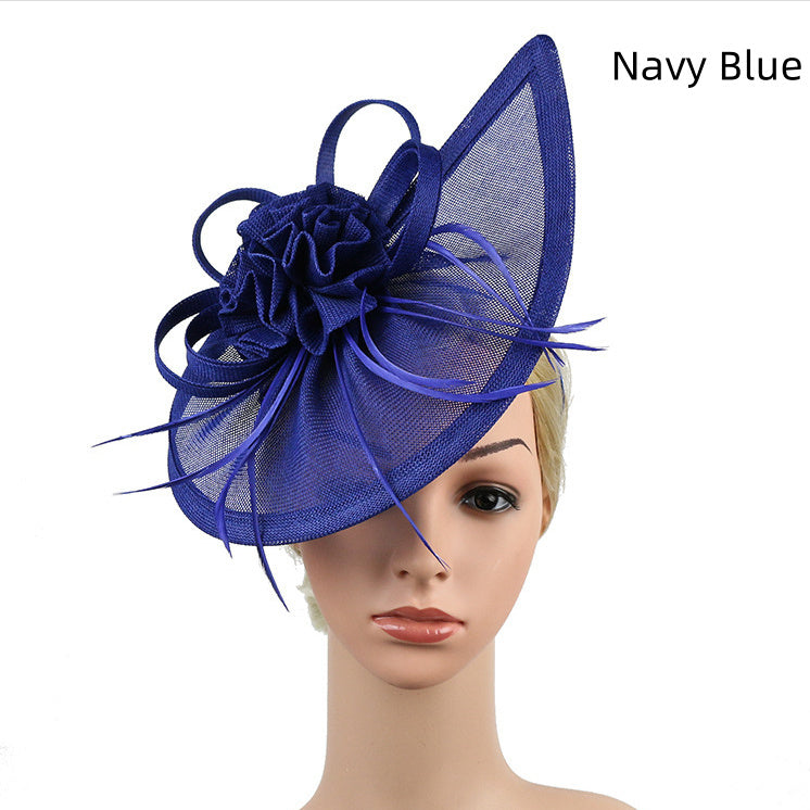 Linen Horse Racing Top Hat Hair Accessories