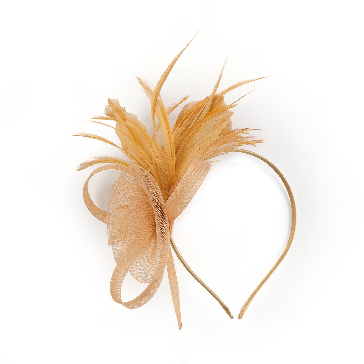 Mesh Feather Headwear Elegant Retro Versatile Headband