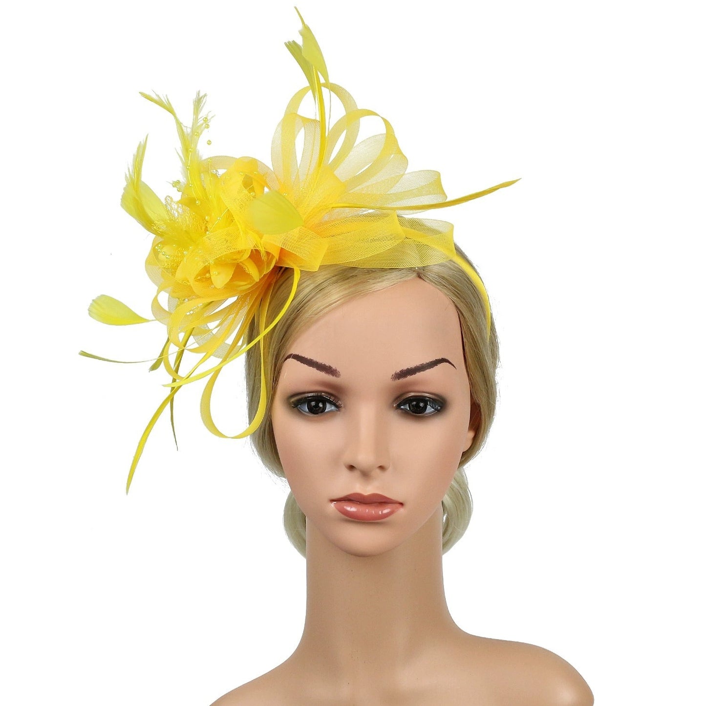 European And American Horse Festival Tea Party Mesh Hair Accessories Billycock Barrettes