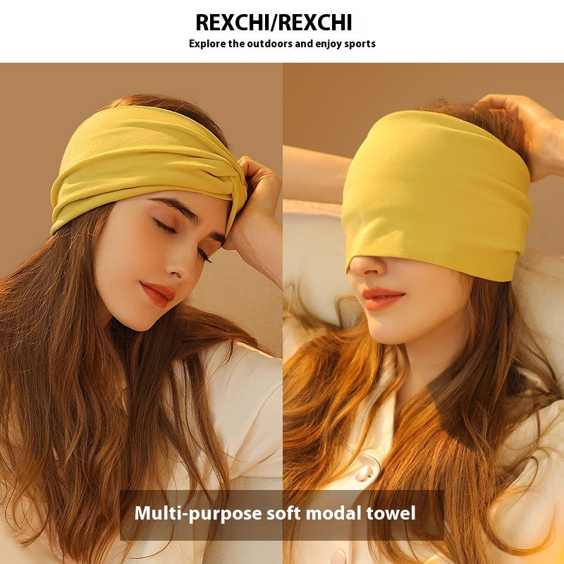 Internet Celebrity Women's Confinement Hair Band Eye Mask Headscarf Three-in-one Face Wash Headband