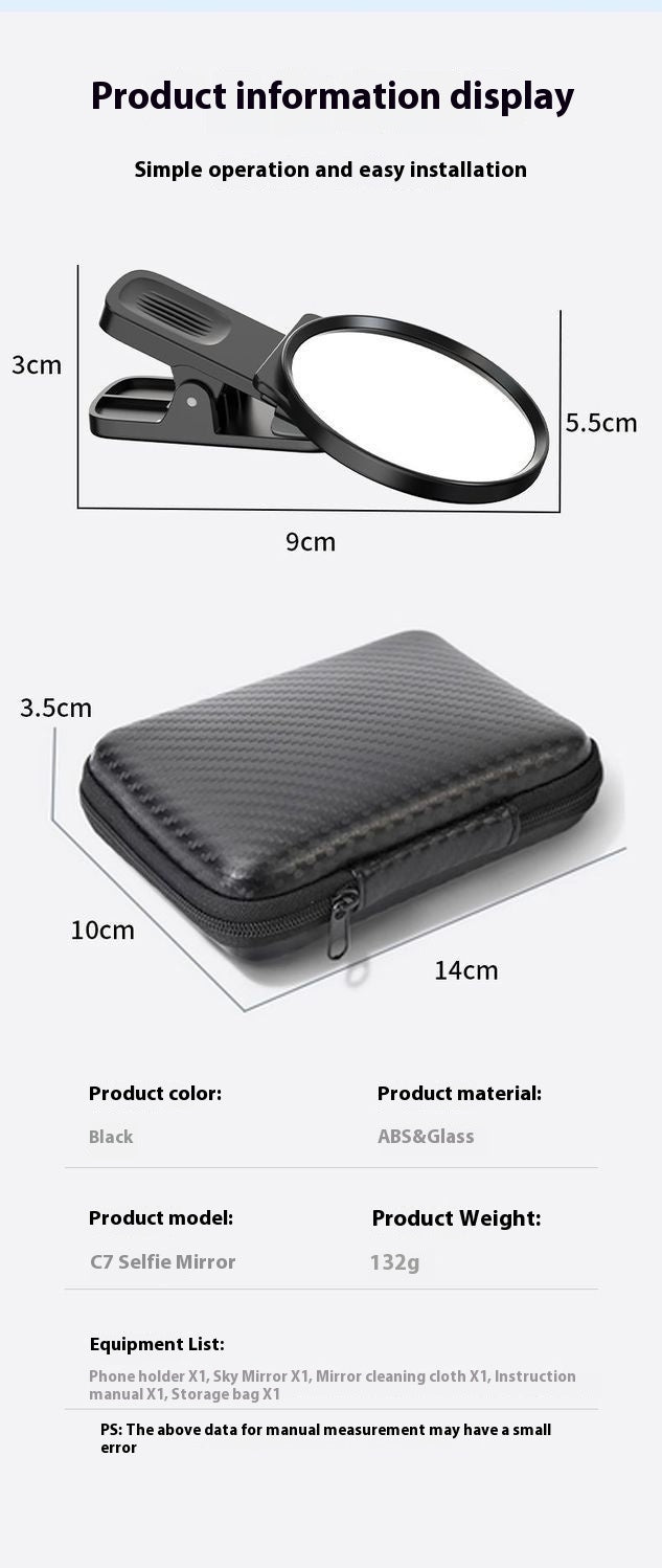 Mobile Phone Rear Camera Self-timer Auxiliary Clip Self-shooting Mirror