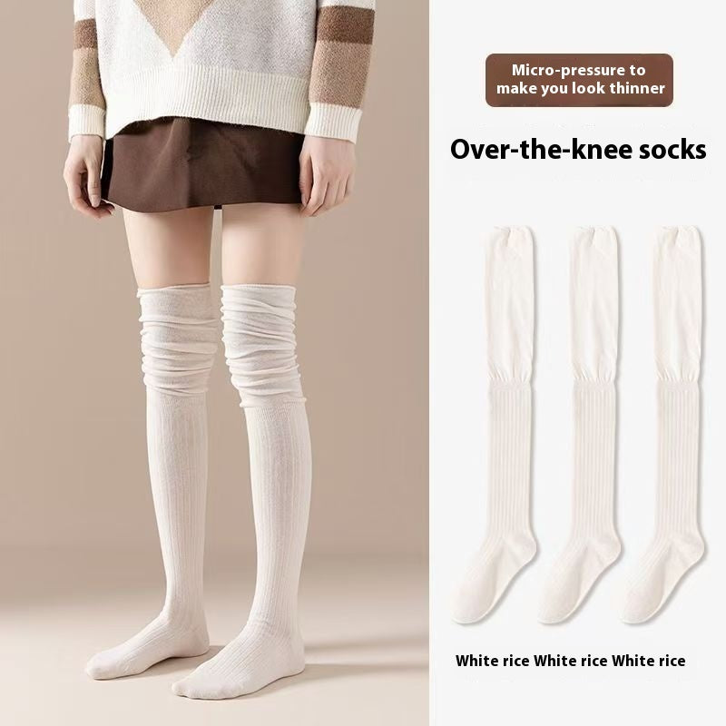 Maillard Long Tube Stitching Bunching Socks