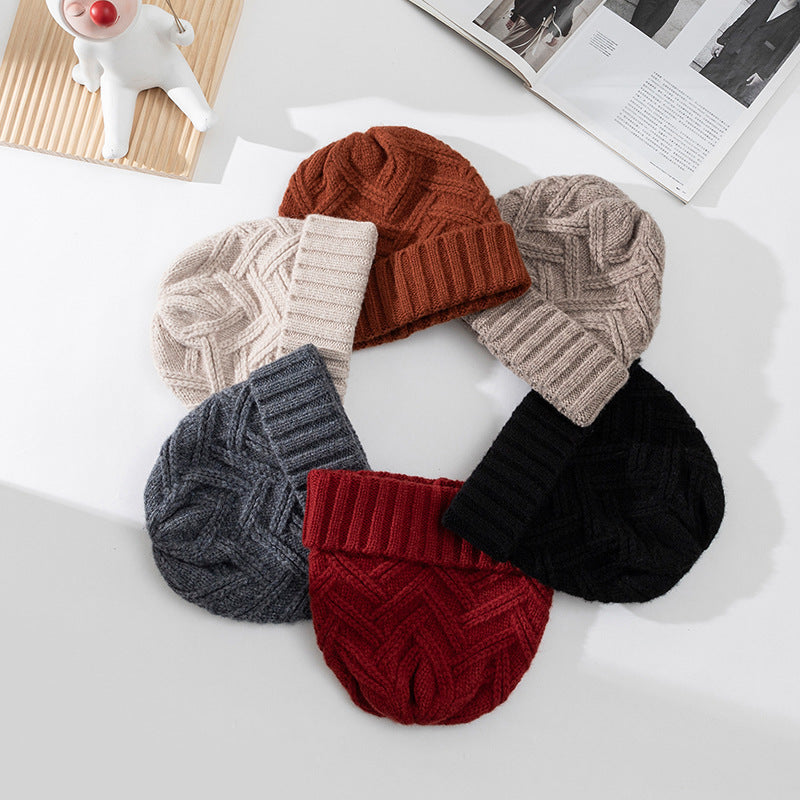 Wool Knitted Thickened Autumn And Winter Warm Wool Hat