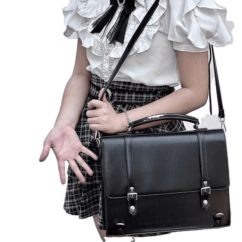 Uniform College Style Cotton Doll Cartoon Backpack Cross-body