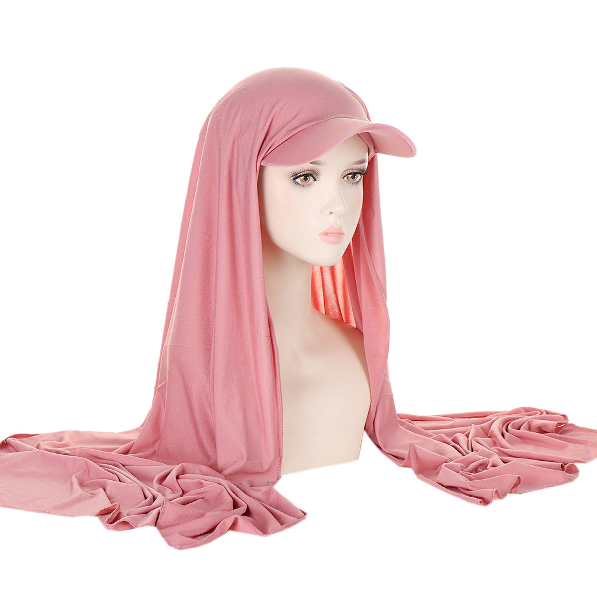 Solid Color Women's Scarf Hat Middle East All-matching Pullover Scarf Muslim Tam-o'-shanter