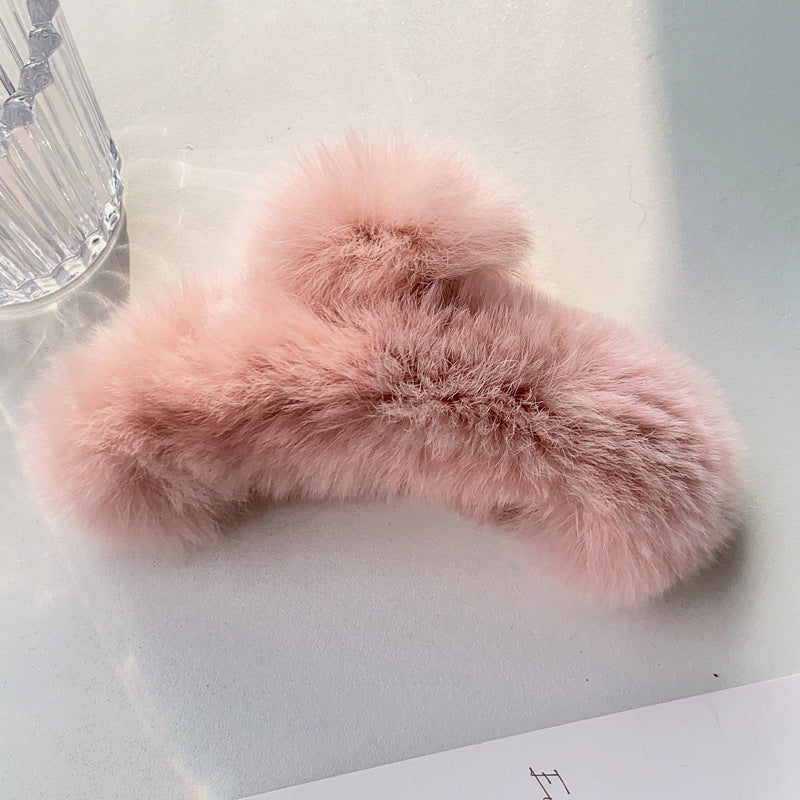 Korea Real Otter Hair Hair Clip Female