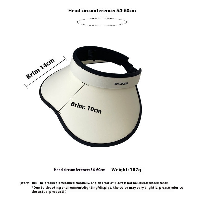 UV Protection Sunshade Female Sun Protection Hat Plus-sized