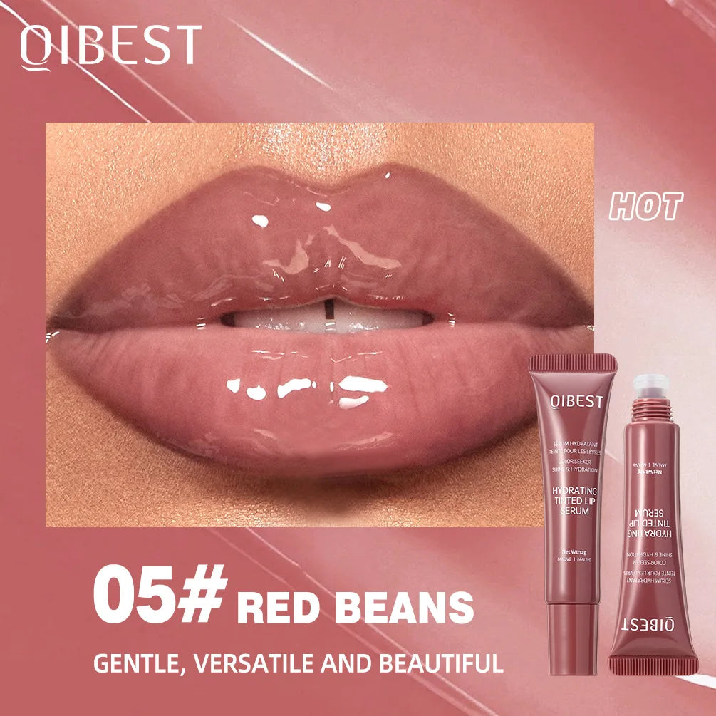 QIBEST Crystal Lip Balm Moisturizing Lip Gloss Oil Jelly Lipgloss Long Lasting Liquid Lipstick Hydrating Tinted Lip Serum Makeup