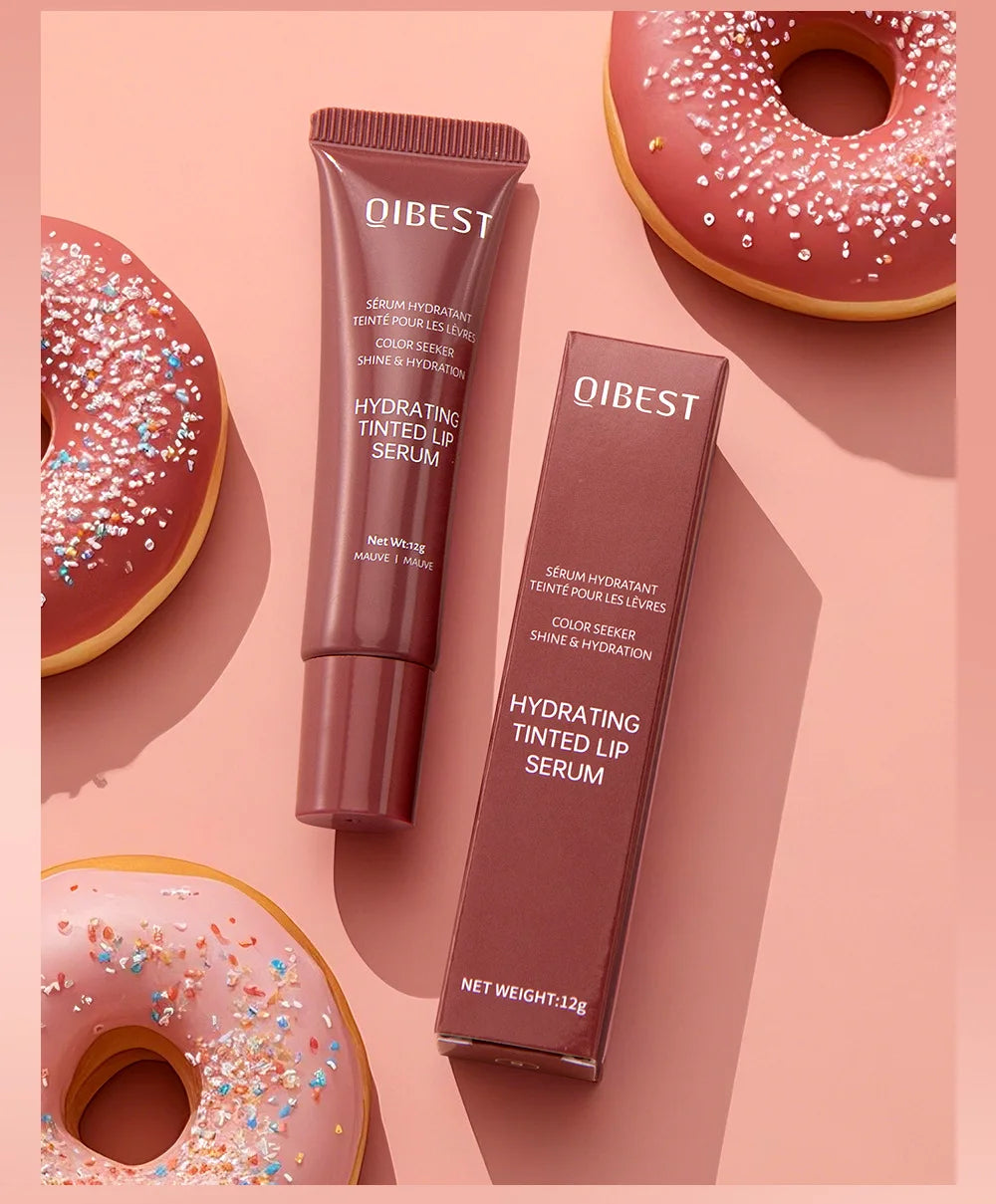 New Nude Red Bean Clear Water Gloss Glass Lip Gloss Moisturizing Chocolate Mirror Gloss Plumping Lip Tint Lip Cream Makeup 12g