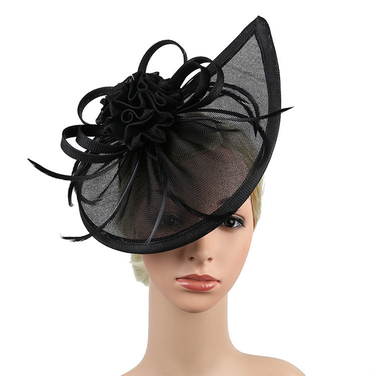 Linen Horse Racing Top Hat Hair Accessories