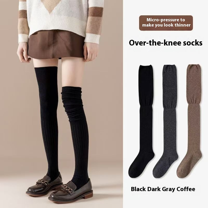 Maillard Long Tube Stitching Bunching Socks