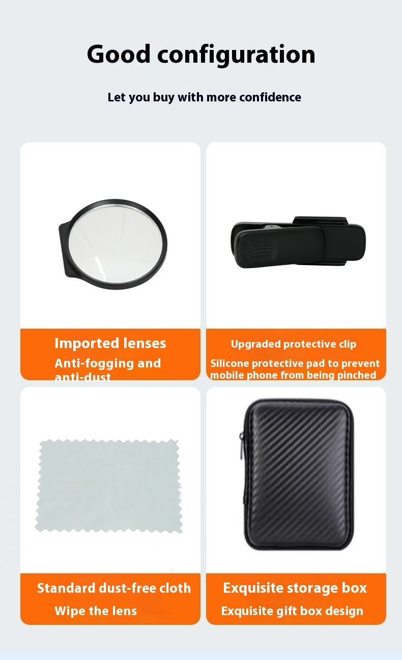 Mobile Phone Rear Camera Self-timer Auxiliary Clip Self-shooting Mirror