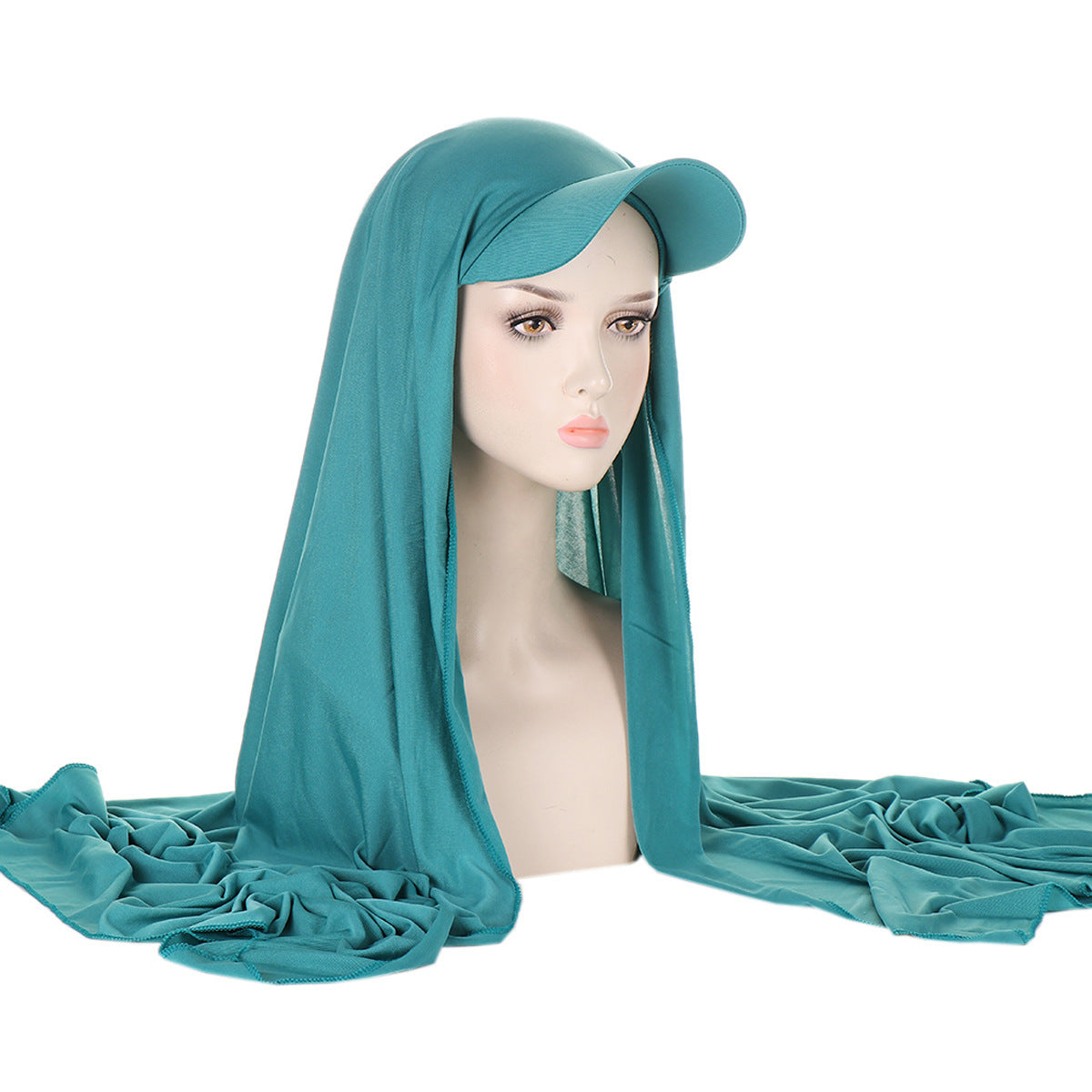 Solid Color Women's Scarf Hat Middle East All-matching Pullover Scarf Muslim Tam-o'-shanter