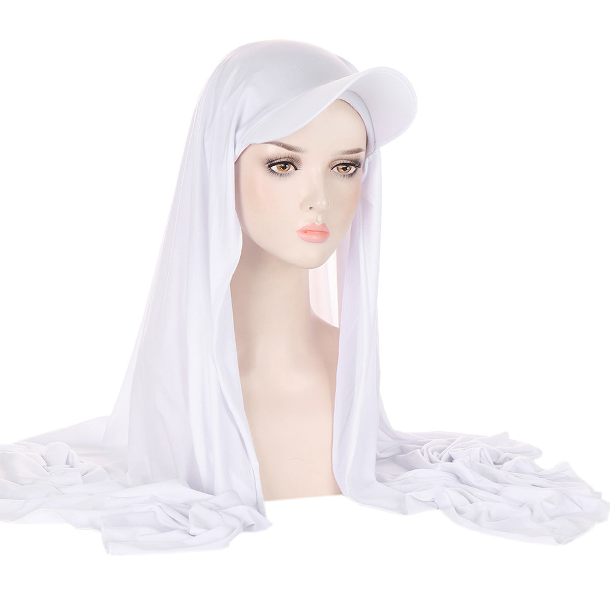 Solid Color Women's Scarf Hat Middle East All-matching Pullover Scarf Muslim Tam-o'-shanter